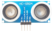 Capteur HCSR04P compatible 5V et 3,3V offrant modes de communication GPIO, I2C, UART, et OneWire selon configuration des pads jumper M1 et M2 au dos du PCB